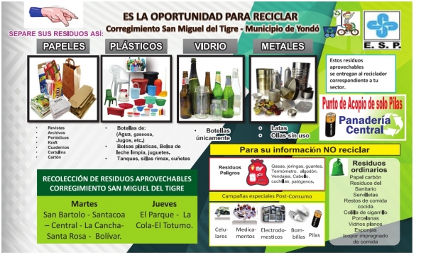 Es la oportunidad de reciclar