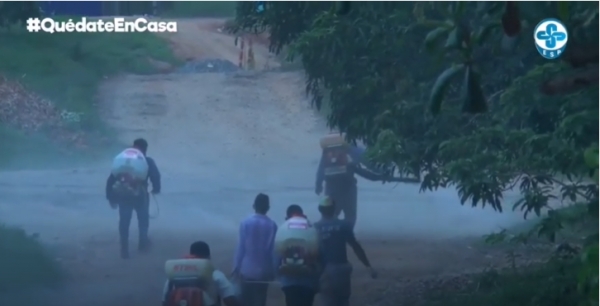 JORNADA DE DESINFECCI&Oacute;N EN EL CORREGIMIENTO SAN MIGUEL DEL TIGRE.